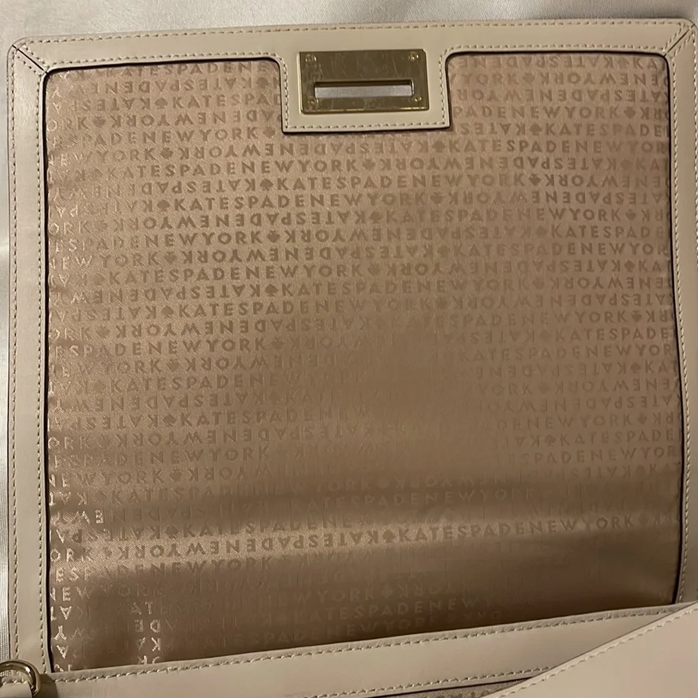 Kate Spade Laurel Magnolia Park Cream Satchel Crossbody Detachable Strap - Picture 12 of 16